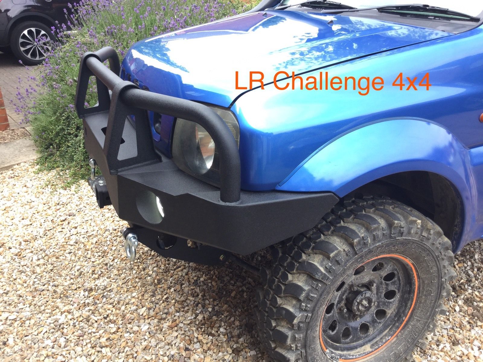 Front Bumper HD with Winch Tray and Bull Bar to fit Suzuki Jimny 1998