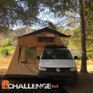 3 Man Roof Tent With Awning, 75mm Mattress and Ladder, Includes Mounting bars fit any Car / van / 4×4