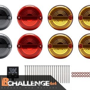 land rover defender Upgraded LED Side Light Kit & Relay Indicators Colours 8 piece