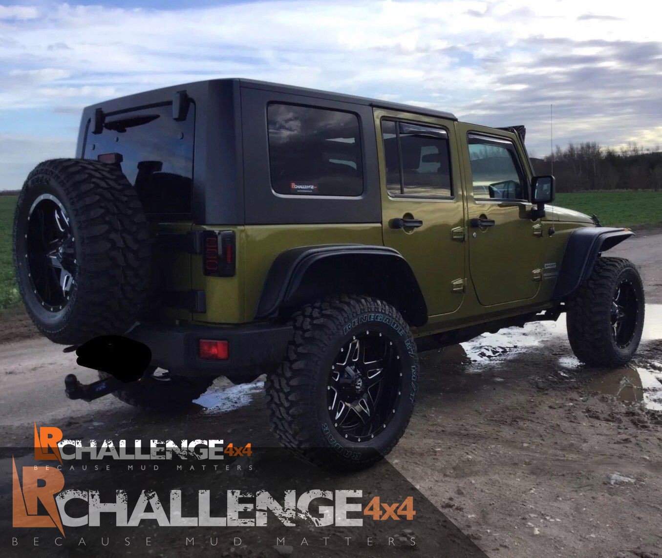 2007-2017 Jeep Wrangler JK Wheel Arches Flares Fenders Tubular Look Extended  Style - LR Challenge