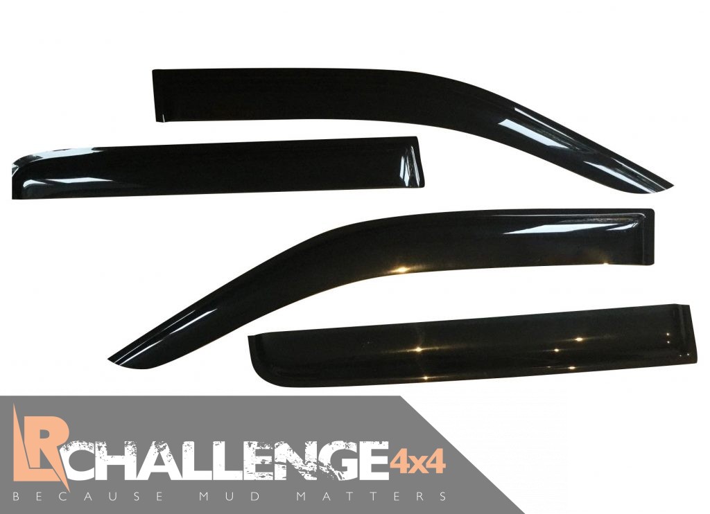 Windabweiser Nissan Autoclover Nissan Navara D40 2005-2015 Chrome Wind Deflectors Set Windabweiser Auto