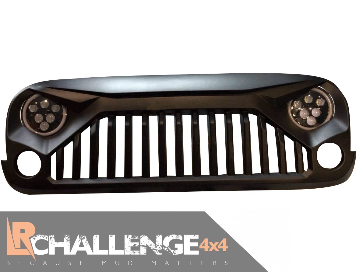 Angry Birds Grill to fit 2006-2017 Jeep Wrangler JK abs plastic matt black  can be painted - LR Challenge