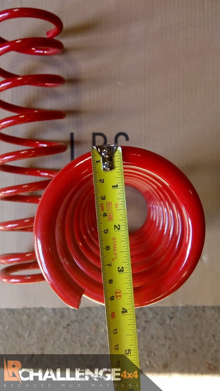 Pair Front 2" Suzuki Jimny Lift springs HD Plus 45mm red total length