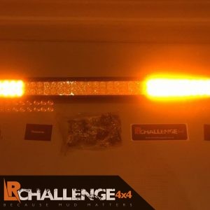 42″ Flat amber beacon LED Custom Light Bar 2 colour white and orange strobe 12v 24v recovery etc