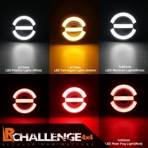 land rover defender Upgraded Original colour LED Side Light Kit Relay 10 Piece inc fog and reverse