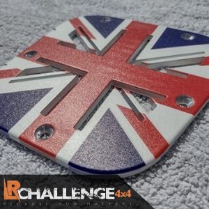 Union Jack coloured Side Air vent to fit Land Rover Defender 300 TD5 TD4 Puma aluminium