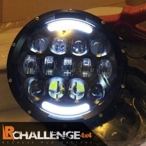 Ice white Led Headlights inc Drl & Indicator CE approved to fit Wrangler TJ JK Upgraded