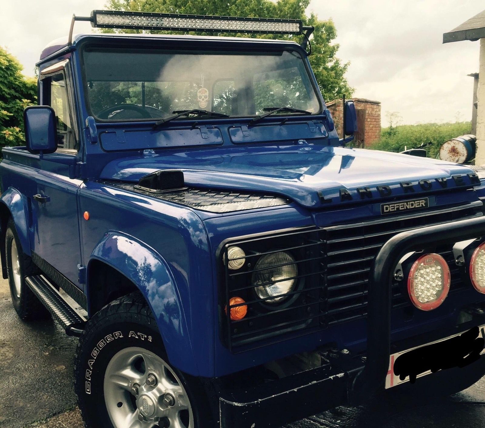 52'' LED Light Bar Brackets Custom to Fit Gutters of Land Rover Defender