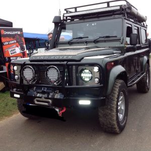 land rover defender Upgraded Smoked LED Side Light Kit Relay 8 Piece