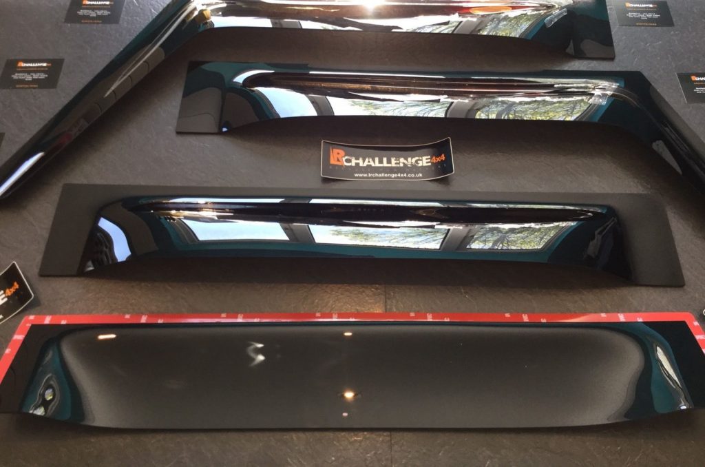 Wind deflectors to fit Land Rover Defender 110 90 130 Smoked until 2017